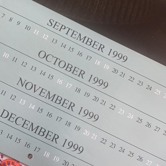 1999 Ricky Martin calendar year 2000 - Picture 2 of 7